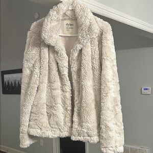 Dylan Women's Plush Cream Teddy Jacket